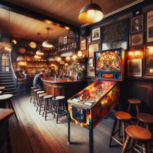 pinball in British pub