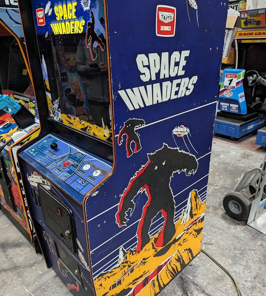 Alternative view of Original Space Invaders Arcade Machine from 1978