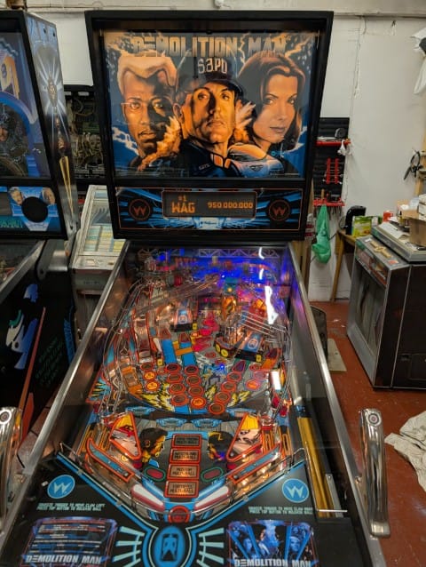 Demolition Man Pinball Machine by Williams Electronics