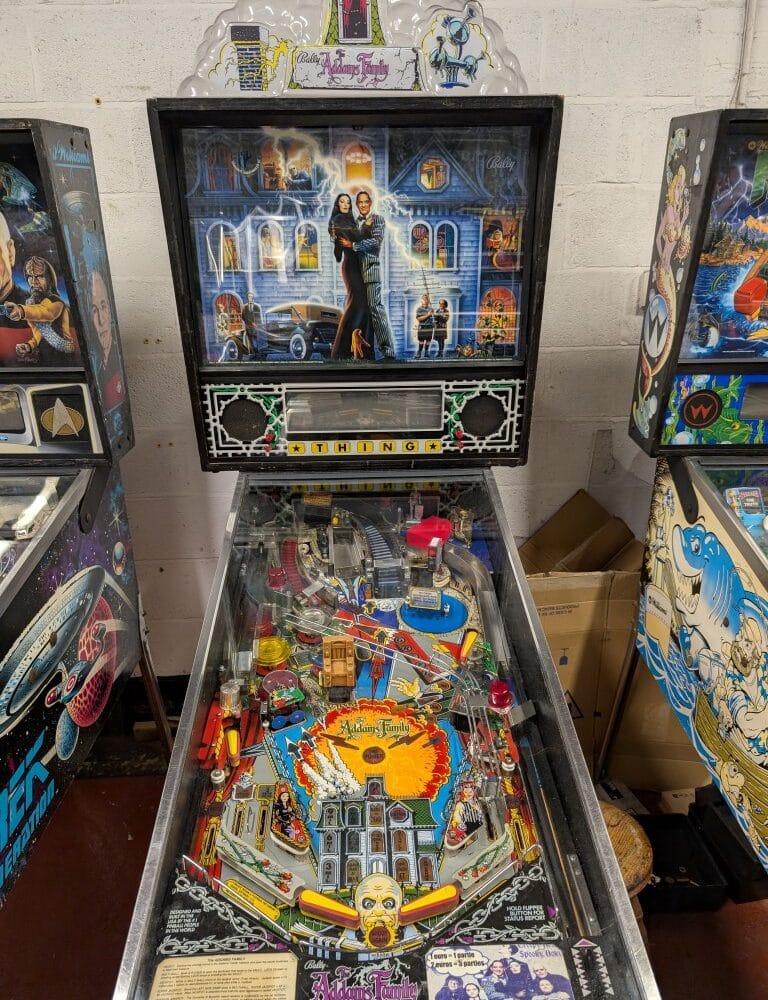 The Addams family pinball machine